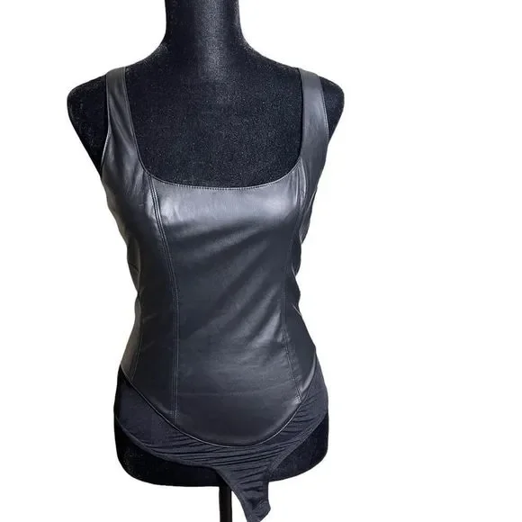 Free People Womens She's A Vegan Bodysuit Size SP - Picture 2 of 10